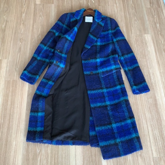 SAM New York brushed wool multicolored women’s size small pea coat made Bulgaria - Picture 11 of 17